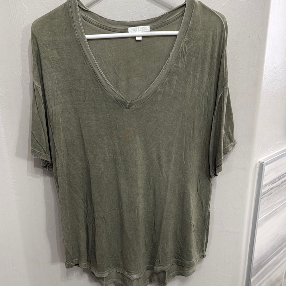 Abound Green Oversized Short Sleeve Tee